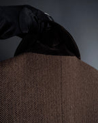 "FENDI" Velvet switching design herringbone set up