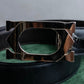 "Cartier" 2C logo motif buckle design leather belt