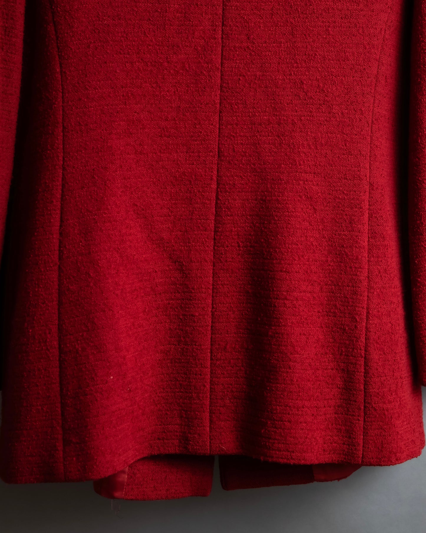 "Salvatore Ferragamo" Vivid red color wool mix tailored jacket