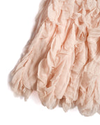 CHANEL/ 2011〜2012 Feather designed Silk Short Skirt Pink