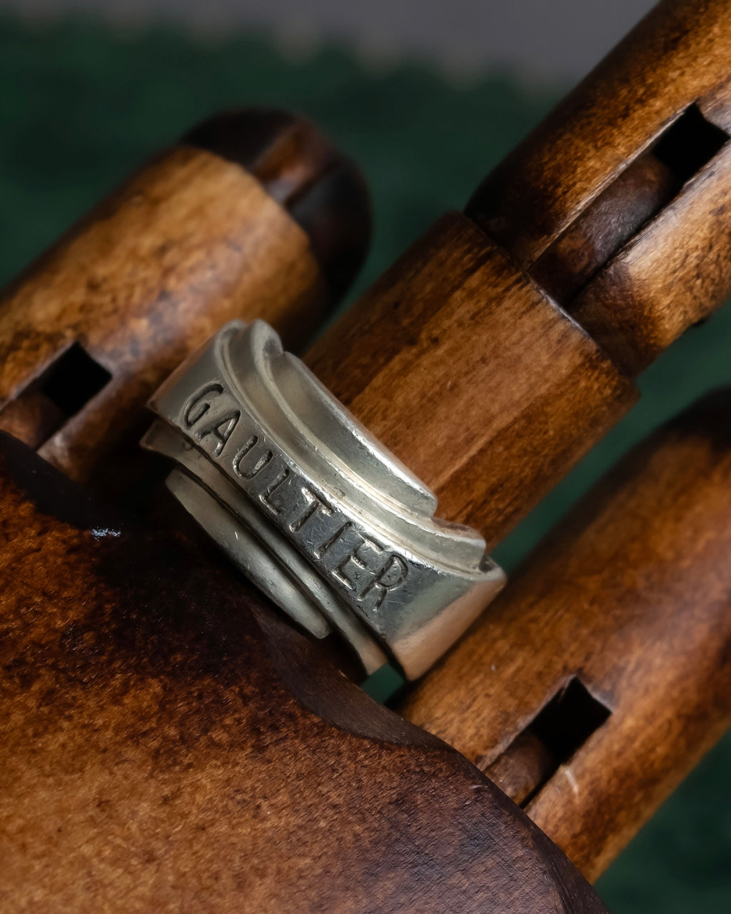 "JEAN PAUL GAULTIER" Logo engraved silver 925 ring