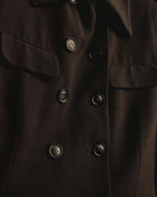 "GUCCI" 90's Classically tailored double-breasted coat