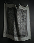 “HERMES” 1995–2005 Paisley botanical silk twill carré scarf