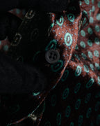 “DRIES VAN NOTEN” 2010’s Circle motif velvet shirt