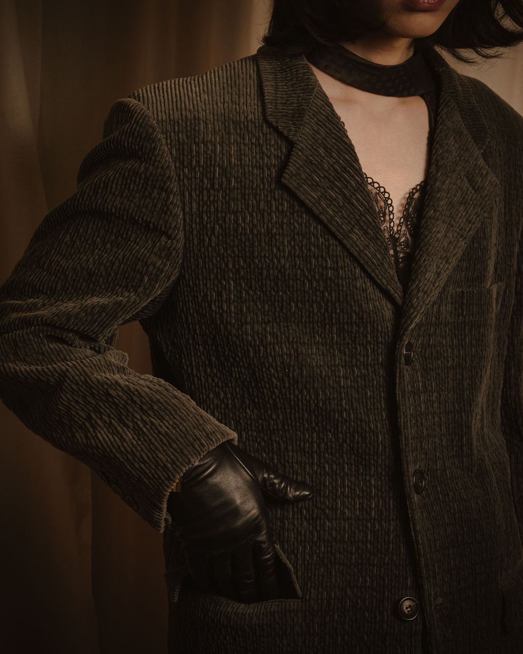 –SPECIAL– "ISSEY MIYAKE MEN" 98AW garment-pleated cotton tailoring set-up