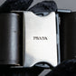 "PRADA" Beautiful smooth leather GI buckle belt