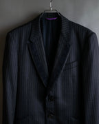 "PAUL SMITH" Satin-switched striped tailored jacket