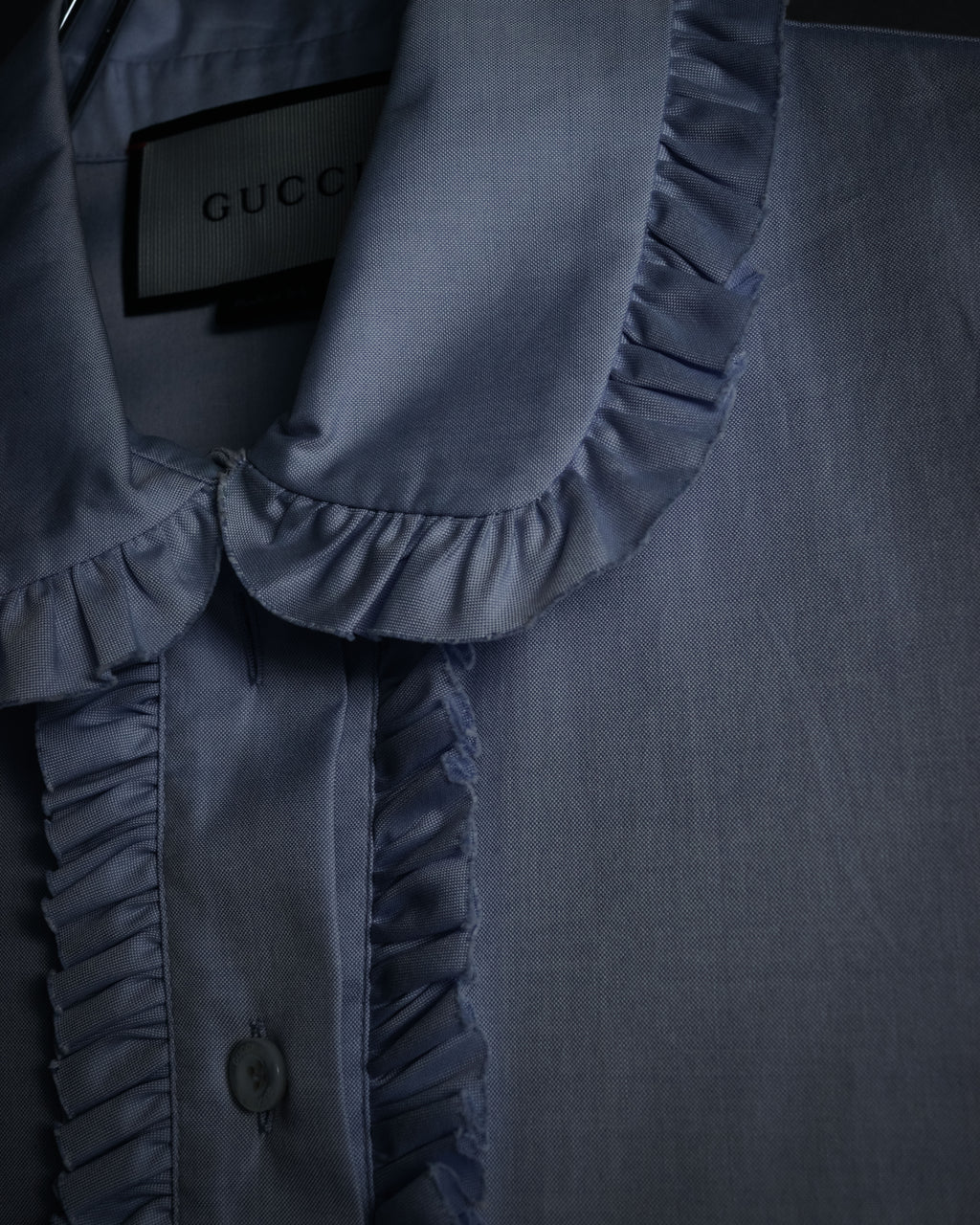 “GUCCI” 2015-2016 Ruffled collar cotton shirt