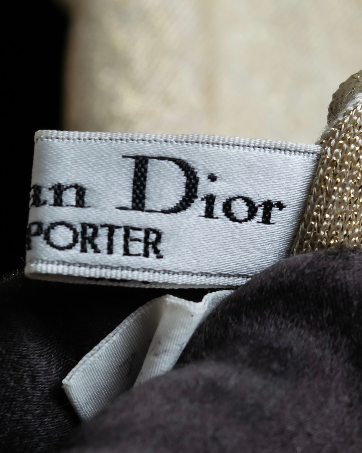 "Christian Dior" Glittery sequins design large stole