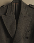 “GUCCI” Late 90’s-early 00’s military double breasted wool coat