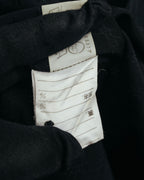 "Jean Paul Gaultier Classique" 90's Geometric jacquard total-pattern shirt with shell buttons
