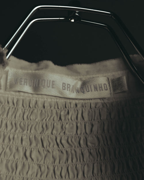 "Véronique Branquinho" 90's-00's Delicately smocked cotton blouse