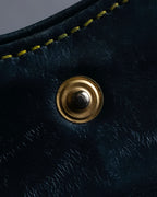 "Christian Dior" Trotter canvas logo engraved long wallet