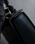"CELINE" Ringlock design leather hand bag