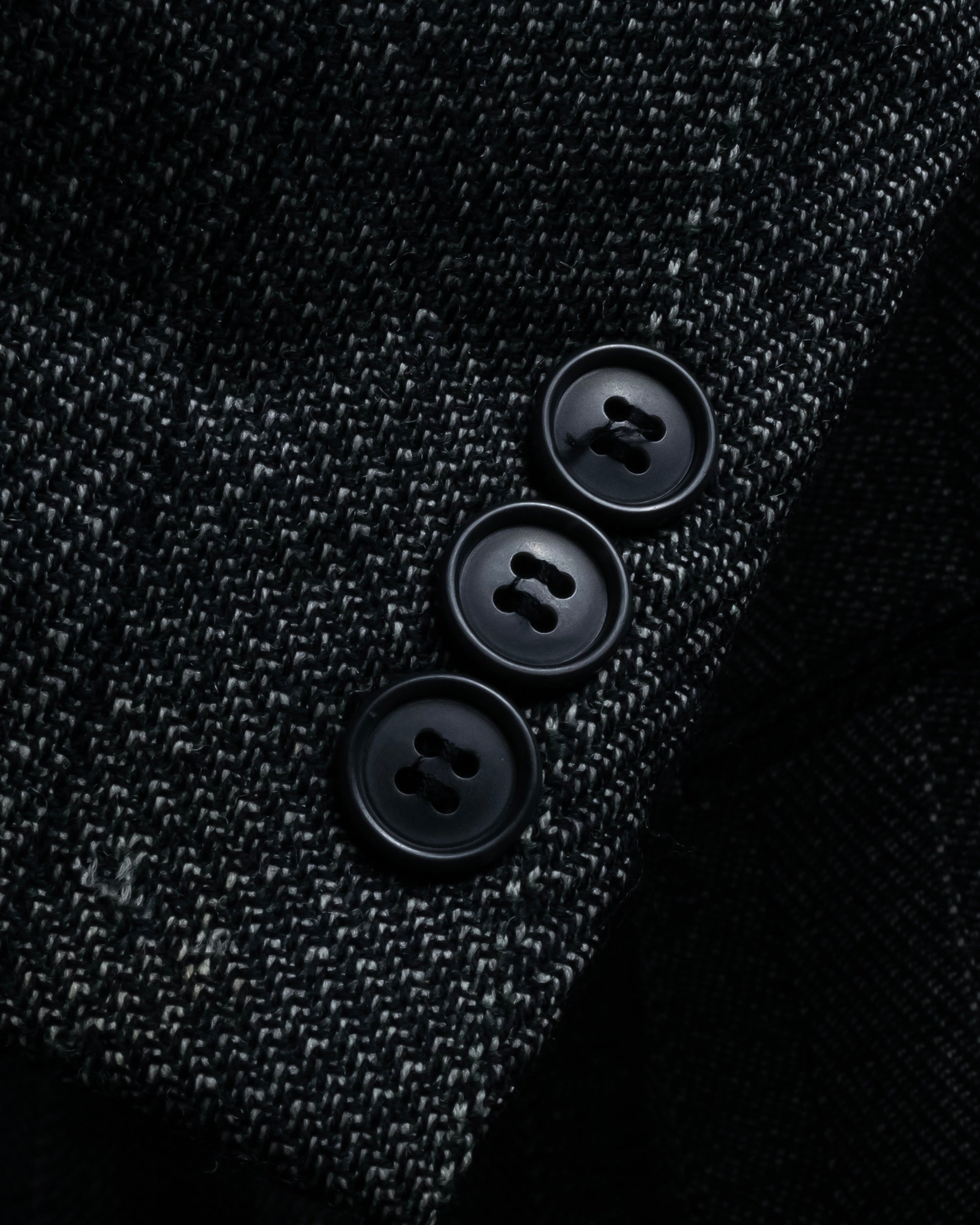 "YVES SAINT LAURENT" 70’s-80’s structured herringbone tweed tailored jacket