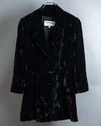 "ERREUNO" Relaxed tailored velour jacket