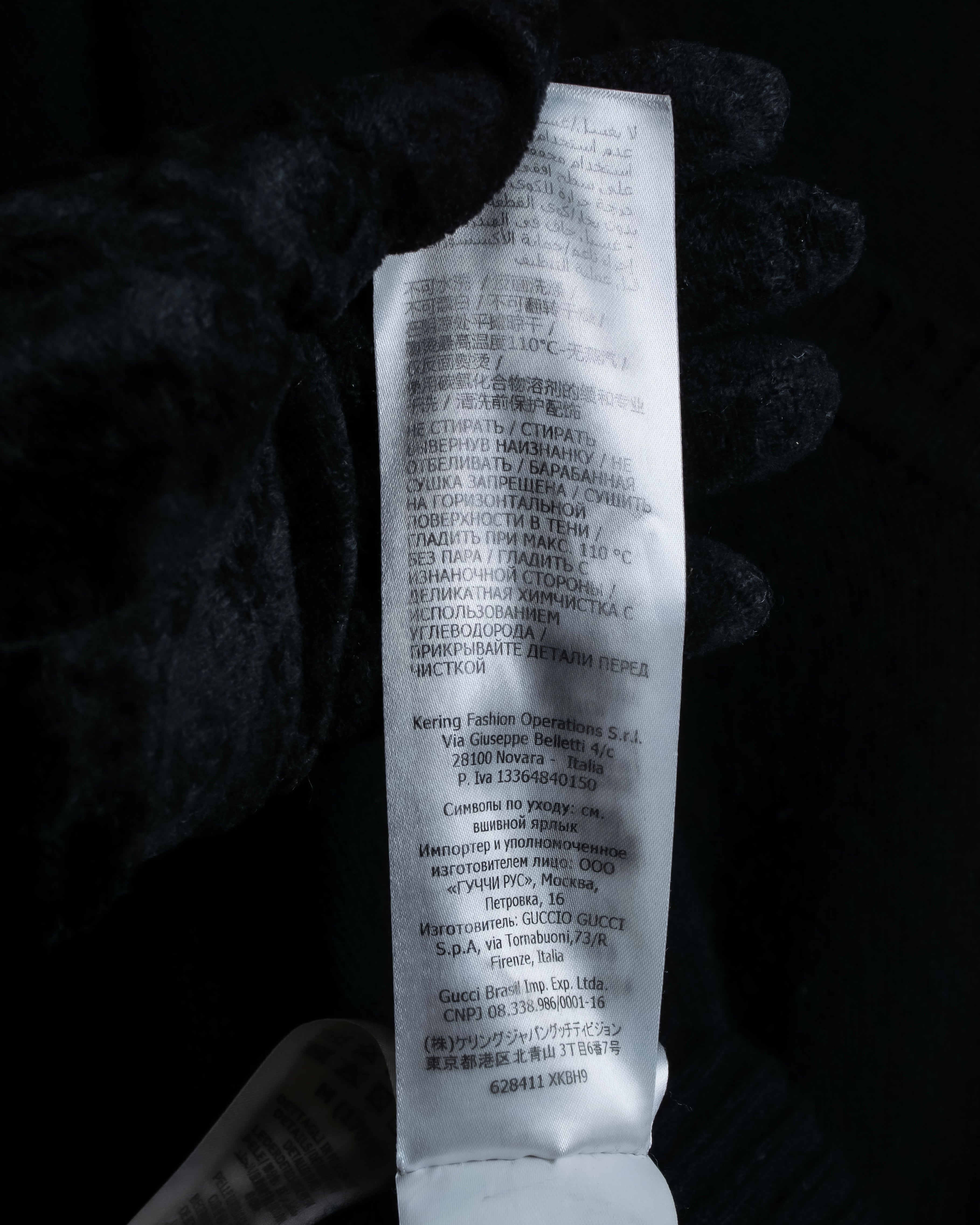 "GUCCI" Horsebit design V-neck cashmere knit