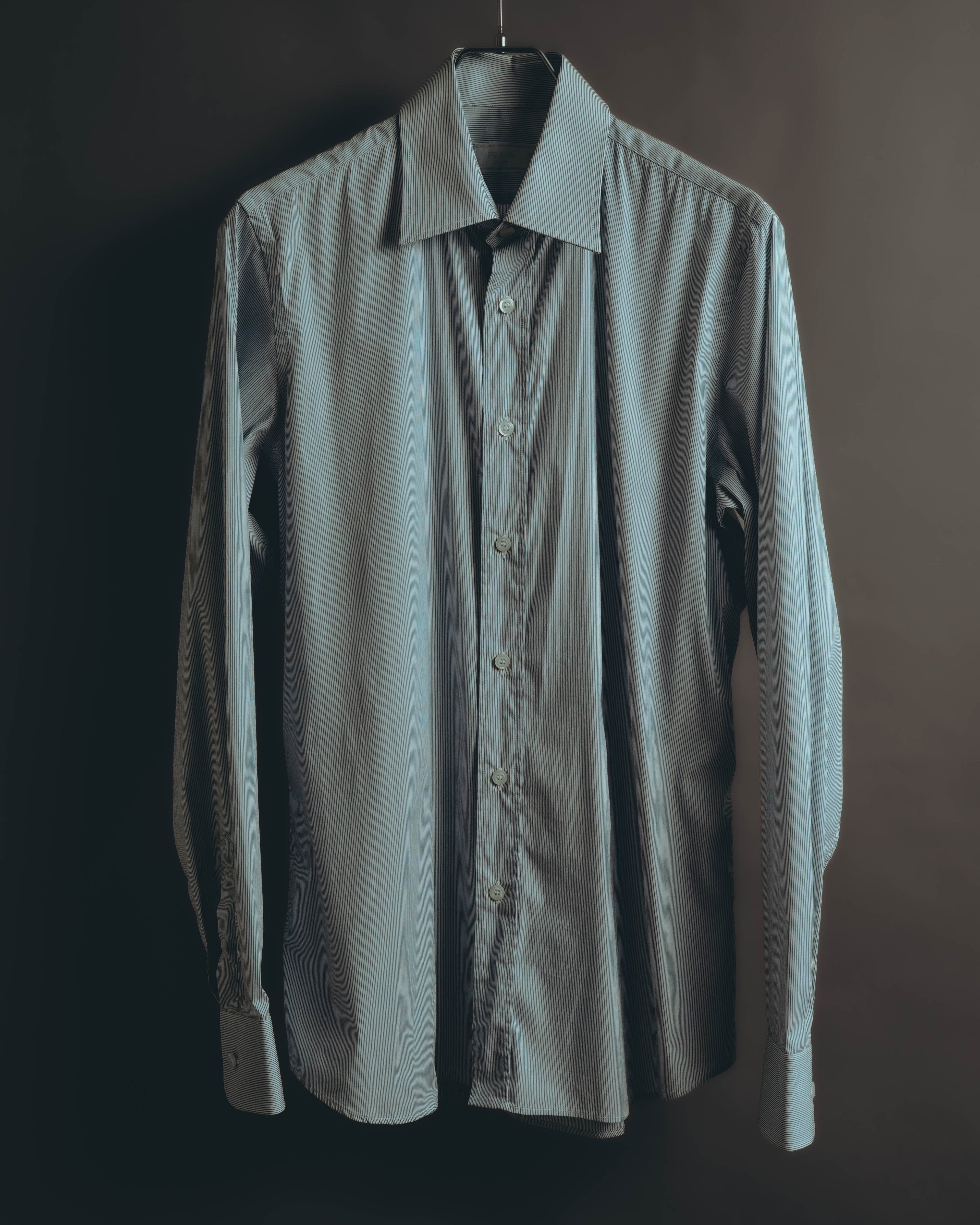 “PRADA” 2010’s fine striped slim-fit shirt