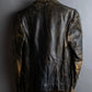 "ROBERTA SCARPA" 100% lamb leather gathered design shaped jacket