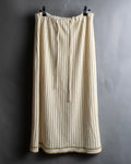 "GUCCI" Gold stripe knit maxi skirt