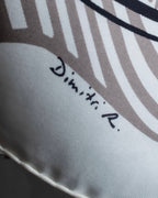 "HERMES" Zebra abstract print Carre 90 silk scarf