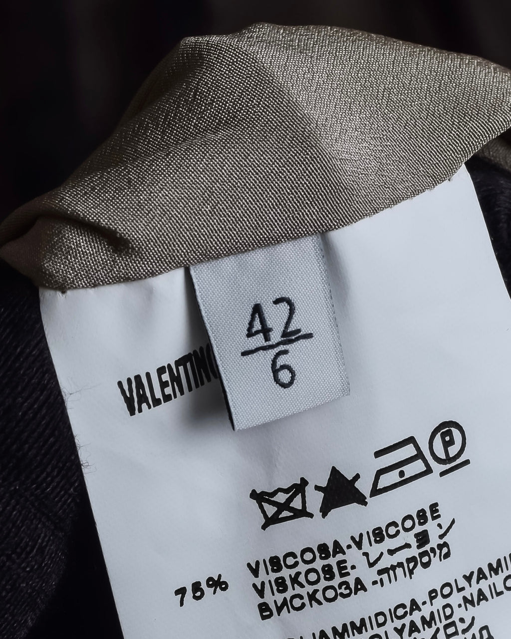 "VALENTINO" Lace layered ribbon design sleeveless dress