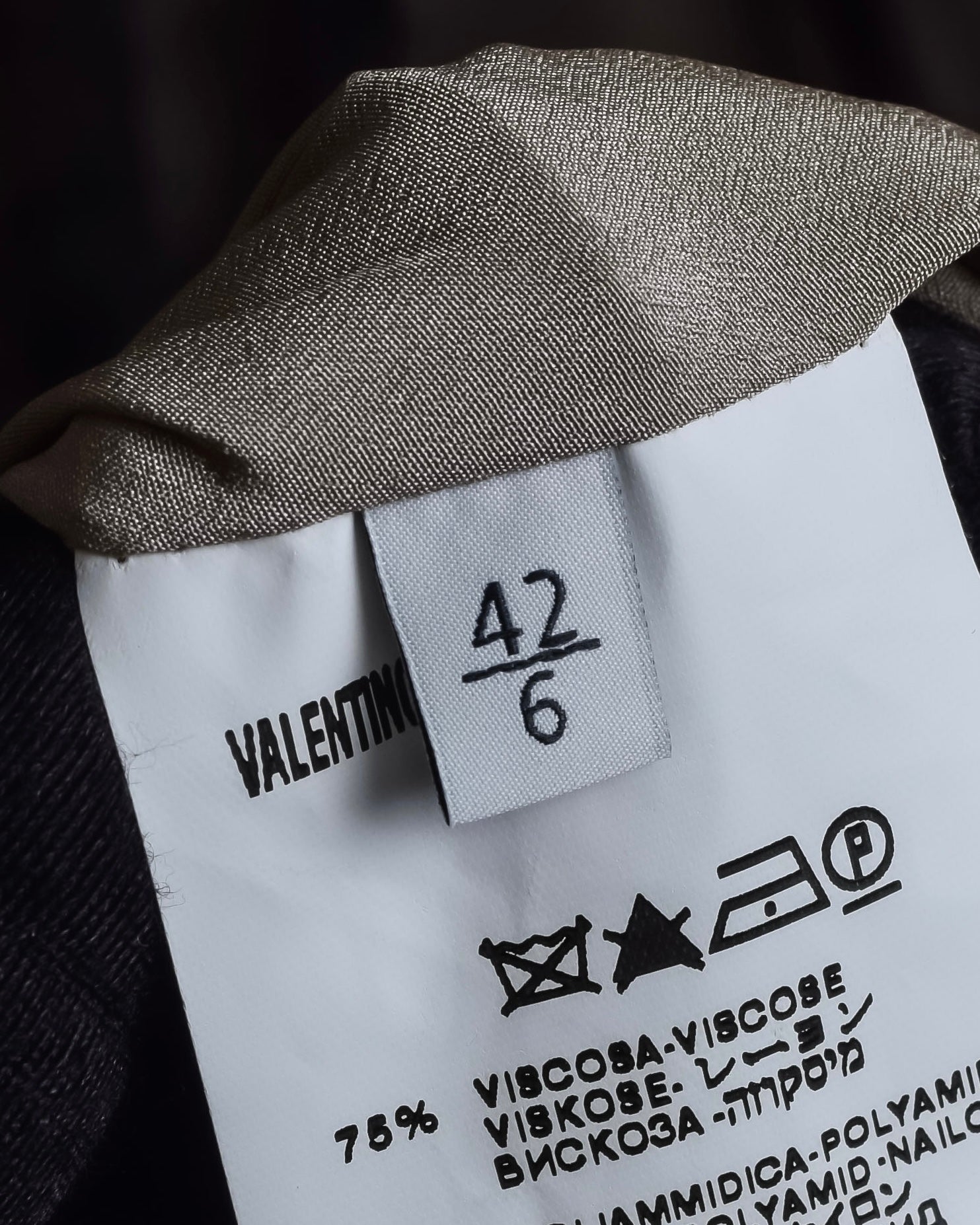 "VALENTINO" Lace layered ribbon design sleeveless dress