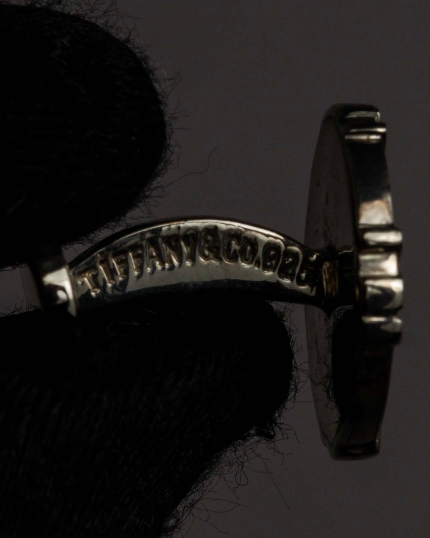 "Tiffany&Co" Atlas design silver cufflinks