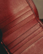 "LOEWE" 20's Bicolor small vertical leather wallet