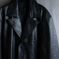 "Vintage lamb leather oversized tailored jacket"