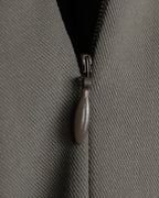 "HERMES" Margiela period silk wide straight slacks