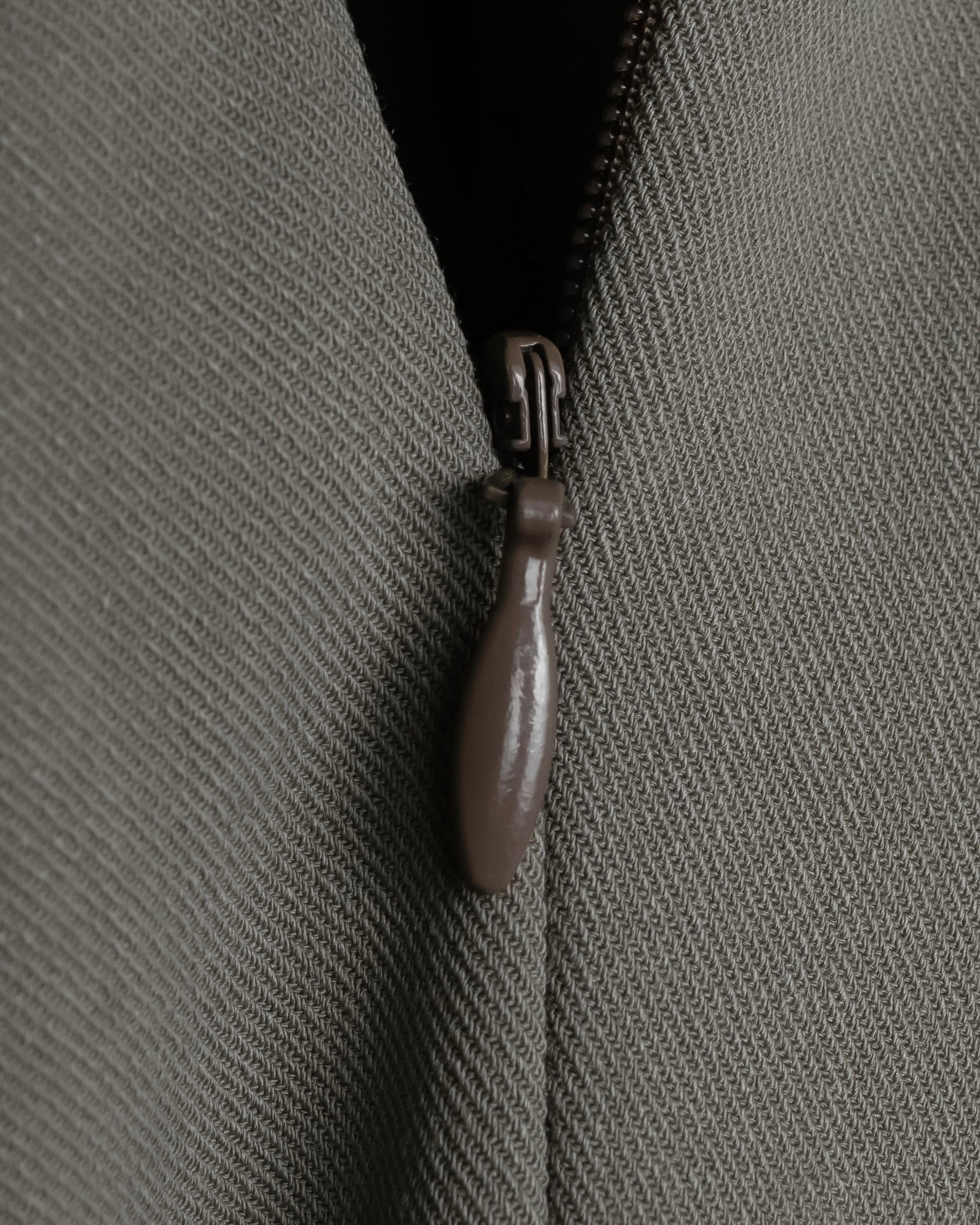 "HERMES" Margiela period silk wide straight slacks