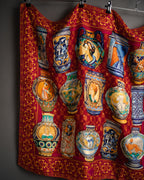 “GUCCI” 2016–2020 Ceramic motif silk foulard scarf