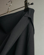 “JIL SANDER” 90’s-00’s Side tie wool wrap skirt
