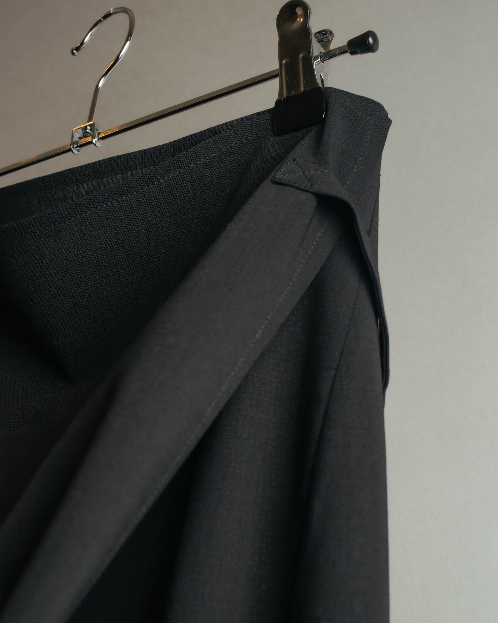 “JIL SANDER” 90’s-00’s Side tie wool wrap skirt