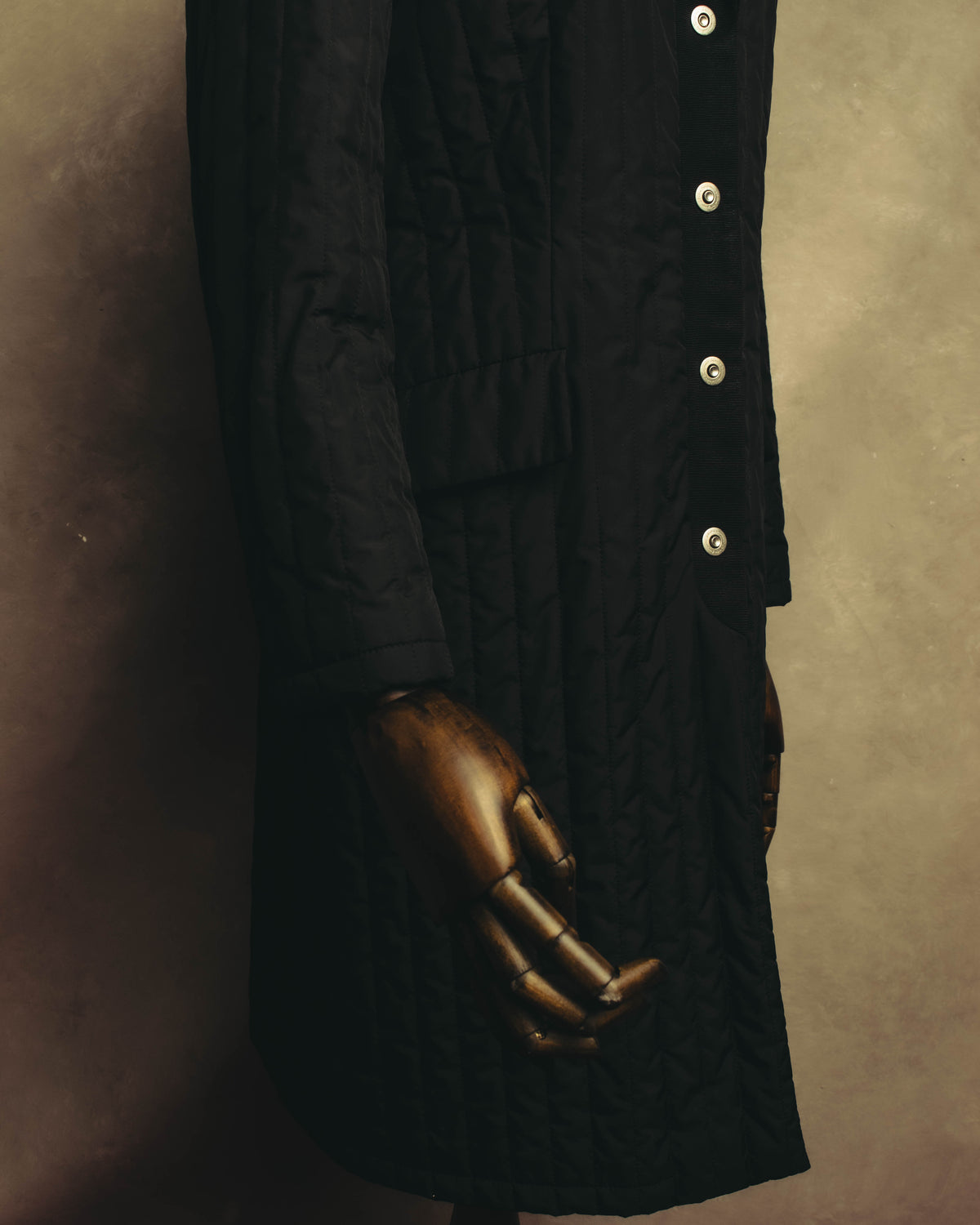 “Salvatore Ferragamo” 00’s-10’s Padded tailored long coat