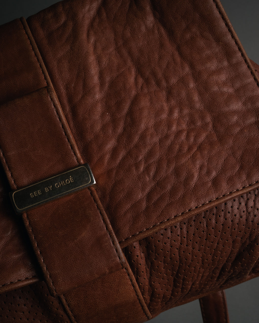 “See By Chloé” 2010’s soft grained leather shoulder bag