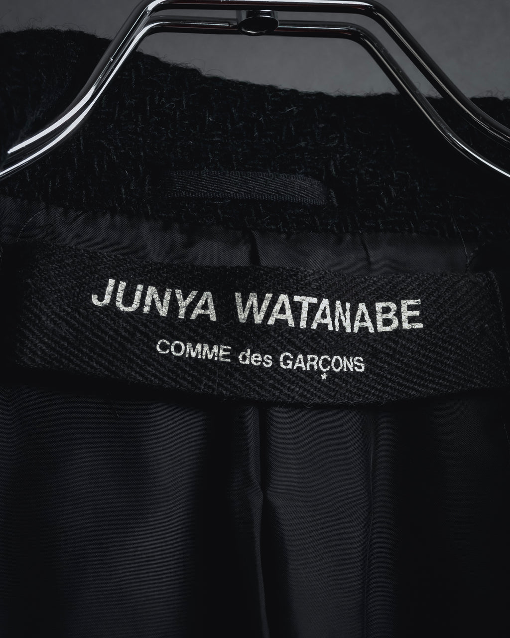 “JUNYA WATANABE” 97AW Textured wool single-breasted coat