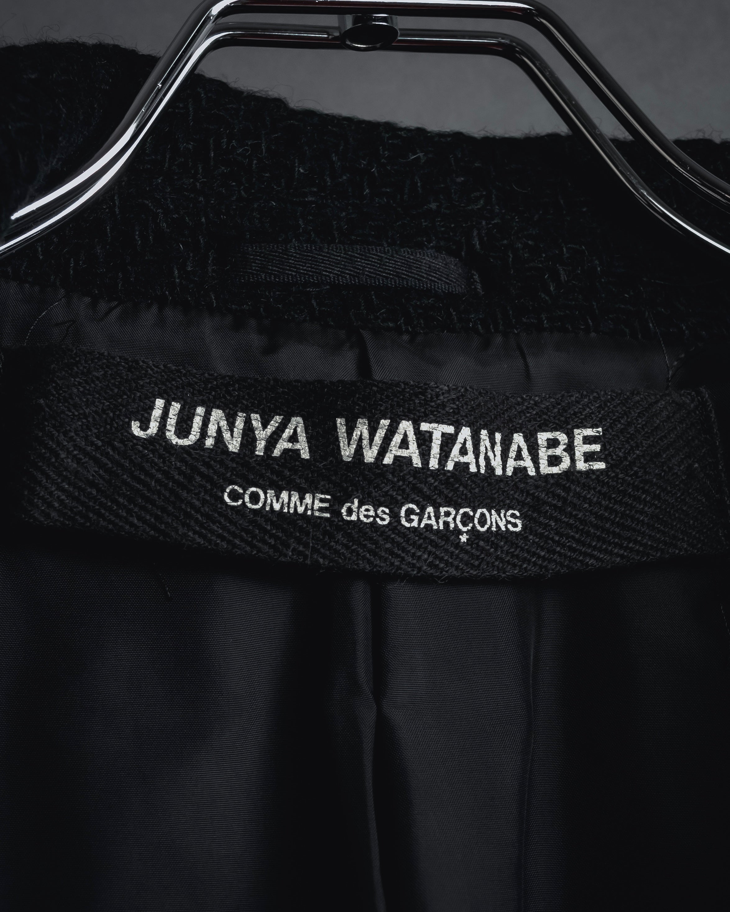 “JUNYA WATANABE” 97AW Textured wool single-breasted coat