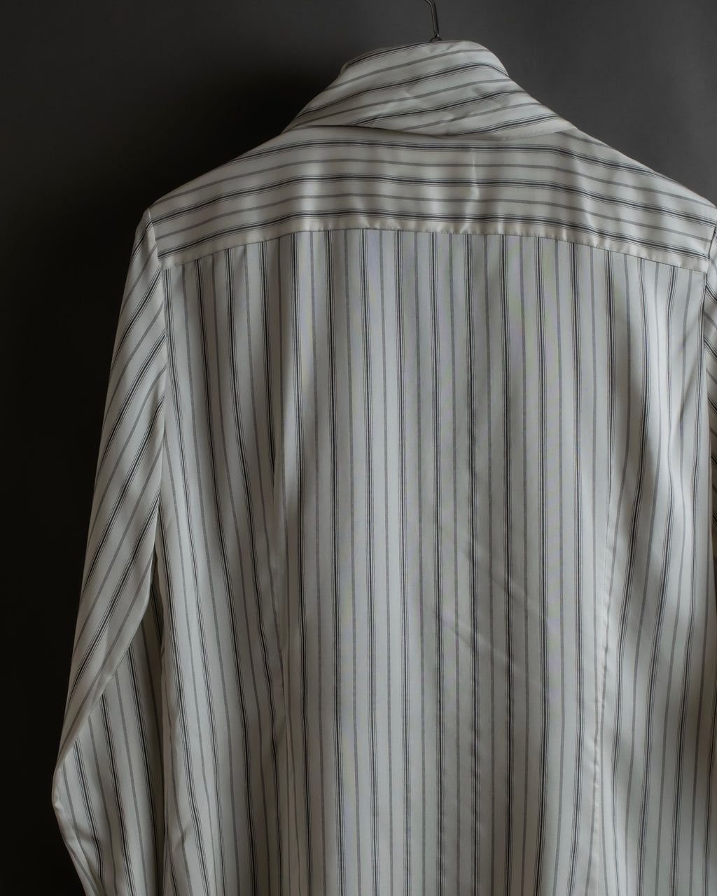 "MAISON MARGIELA" 16SS bowtie design striped long shirt