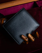 "GUCCI" Gold bee motif animalier bi-fold leather wallet