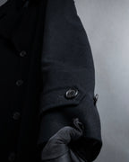 "VIKTOR&ROLF" Sculptural lapel melton coat