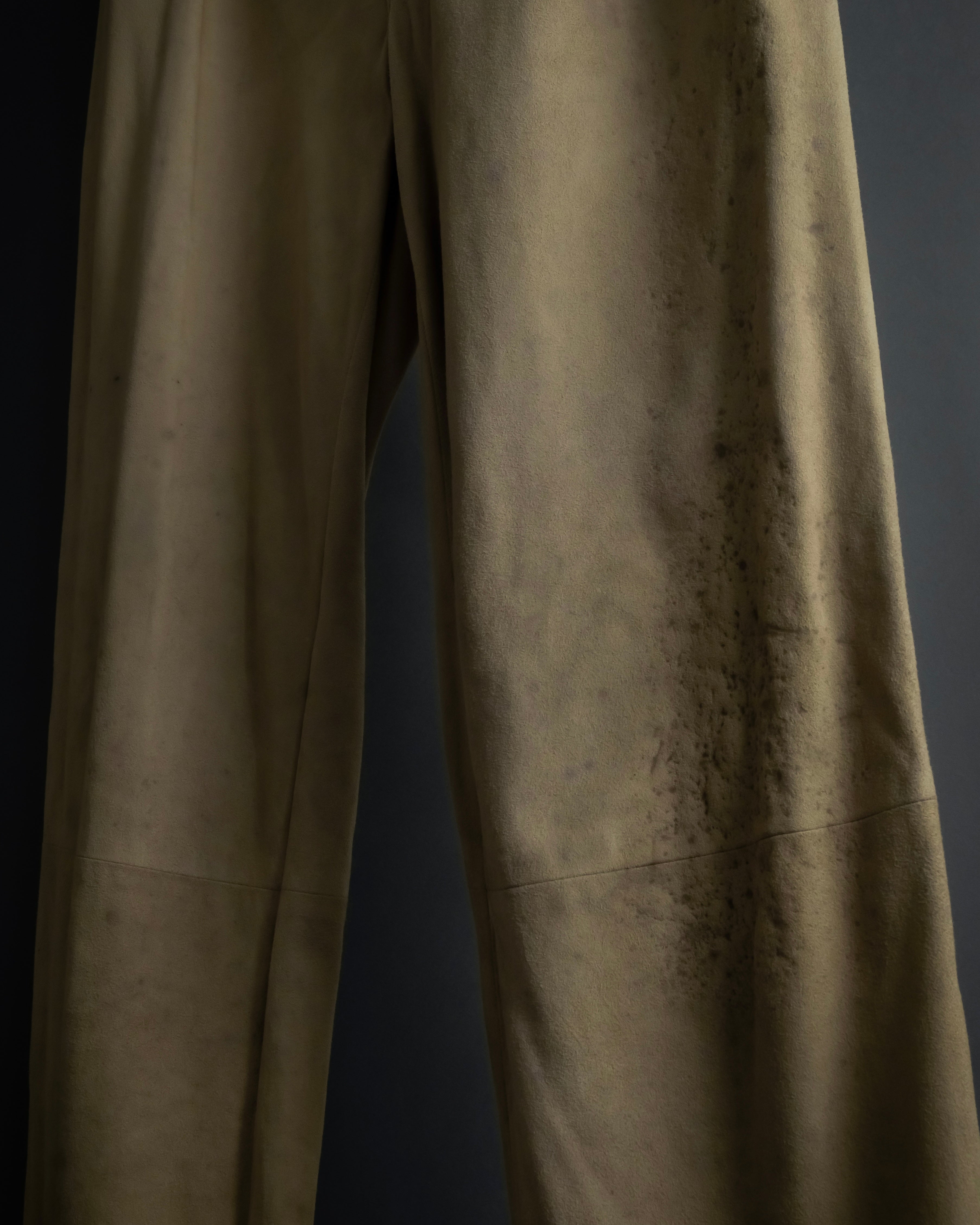 "GUCCI" Sand beige suede set up