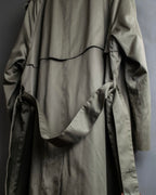 "Burberrys" Dark khaki belted trench coat
