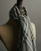 "Burberrys" 80's-90's Lightweight checked scarf