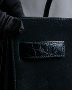 "Saint Laurent" Sac du Jour leather combination 2way bag