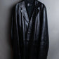 "PRADA" Oversized switched design leather tailored jacket