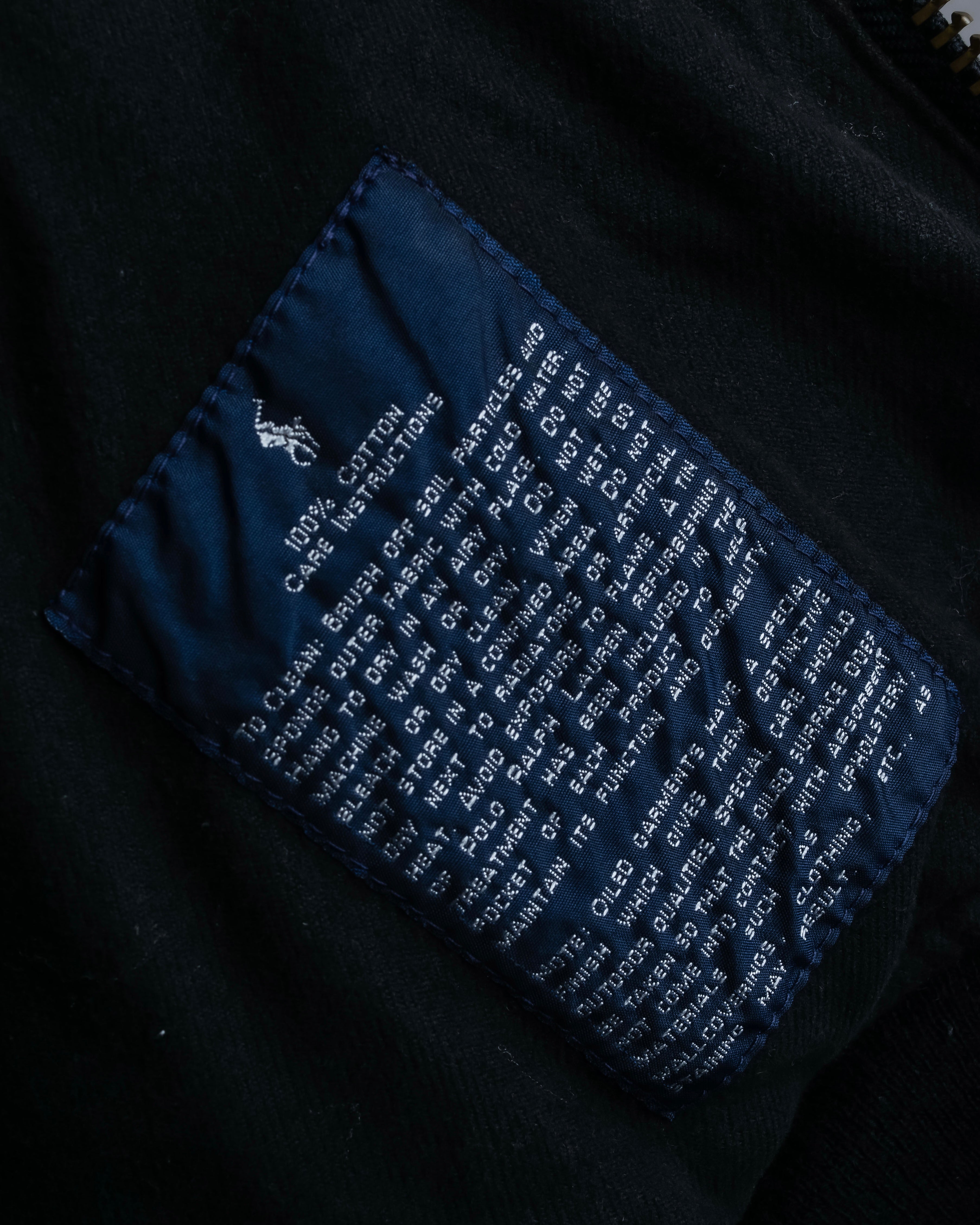 "POLO Ralph Lauren" Vintage beautiful faded quilted blouson