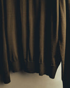 “HERMÈS” 90’s-00’s Extra-fine merino wool crewneck knit