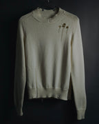 "Maison Margiela" 2022SS Destroyed rib-knit sweater